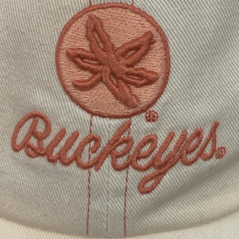 Women's Cream and Red Buckeyes 47’ Brand Hat - Picture 2 of 8